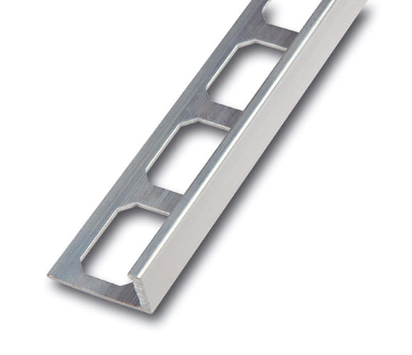 10 x Fliesenprofil - Abschlußprofil - Aluminium
