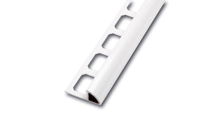 10 x Fliesenprofil - Viertelkreisprofil - Aluminium - Pulverbeschichtet weiss